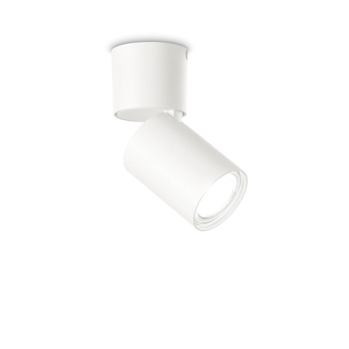 SPOT TOBY PL1, ALB, DIN ALUMINIU, STIL MODERN