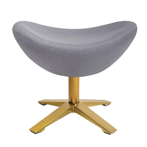 TABURET-SUPORT PENTRU PICIOARE GRI DESCHIS 18/AURIU EGG SZEROKI GOLD, STIL MODERN B2