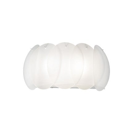 APLICA OVALINO AP2, ALB, DIN STICLA, STIL MODERN