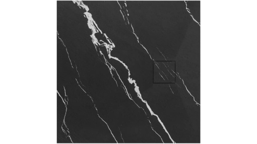 CADITA DE DUS REA MAGNUM CARRARA, 90x90 CM, EFECT DE MARMURA NEAGRA, DIN COMPOZIT, CALITATE SUPERIOARA
