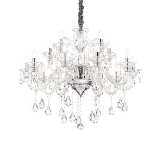 CANDELABRU COLOSSAL SP15, TRANSPARENT, DIN STICLA, STIL CLASIC