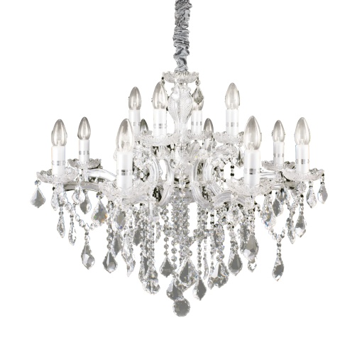 CANDELABRU FLORIAN SP12, CROM, DIN STICLA, STIL CLASIC