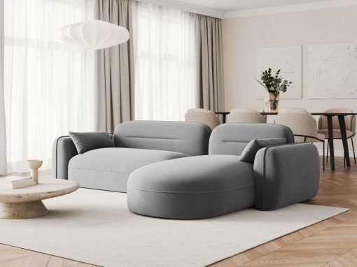 COLTAR ELEGANT 4 LOCURI, SYDNEY, GRI DESCHIS, DREAPTA, MATERIAL CATIFEA, ARTIM GROUP SELECTION