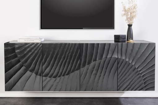 COMODA SUSPENDATA, SCORPION, 180CM, SCULPTURI 3D, LEMN DE MANGO, NEGRU, ARTIM GROUP SELECTION