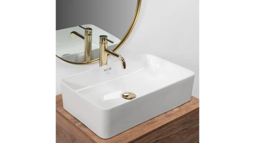LAVOAR REA BERTA, ALB, 56 CM, DIN CERAMICA, CALITATE SUPERIOARA