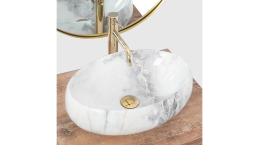 LAVOAR REA LINDA, EFECT DE MARMURA, 48,5 CM, DIN CERAMICA, CALITATE SUPERIOARA