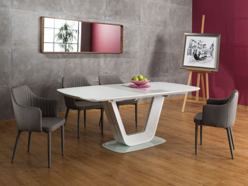 MASA, 160(220)X90, DINING EXTENSIBILA, ARMANI CREM MAT, STIL MODERN SIGNAL