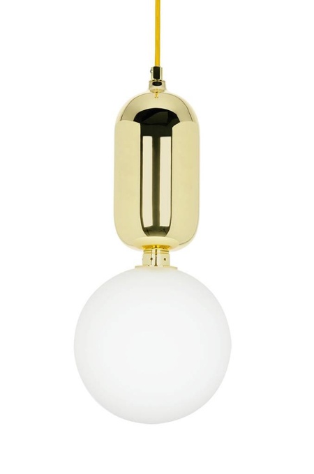 PENDUL BOY FI25, AURIU/ALB, DIN METAL SI STICLA, STIL MODERN, B2