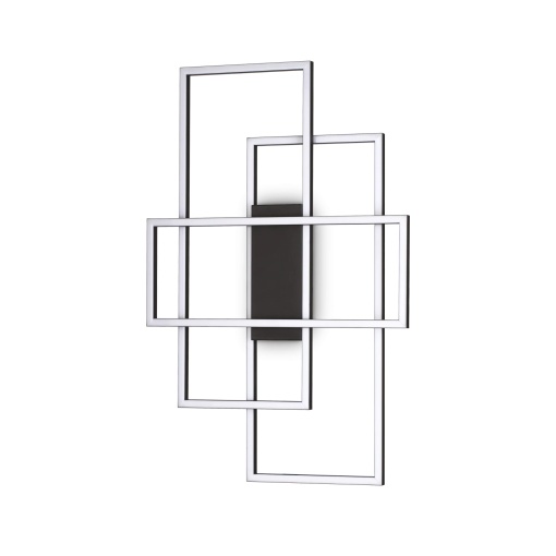 PLAFONIERA FRAME PL RETTANGOLO, NEGRU, DIN METAL, STIL MODERN