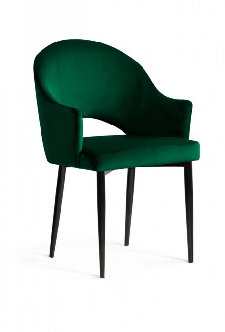 SCAUN DINING GODA VERDE/NEGRU - DESIGN MODERN