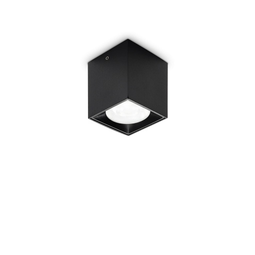 SPOT DOT PL SQUARE, NEGRU, DIN ALUMINIU, STIL MODERN