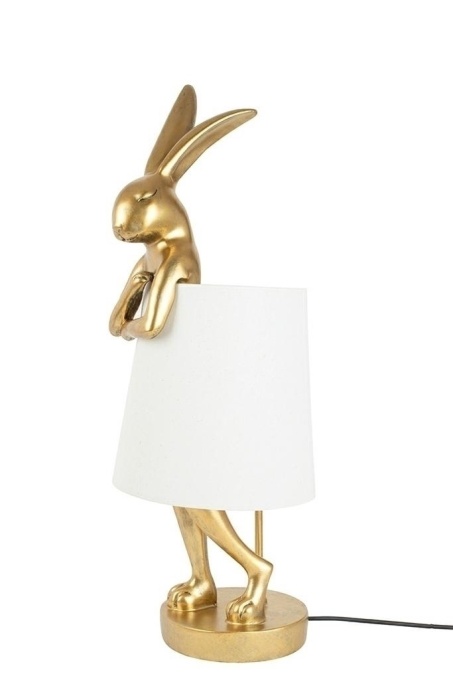 VEIOZA RABBIT 68 AURIU/ALB, CONFECTIONATA DIN IN SI POLIRASINA, STIL MODERN