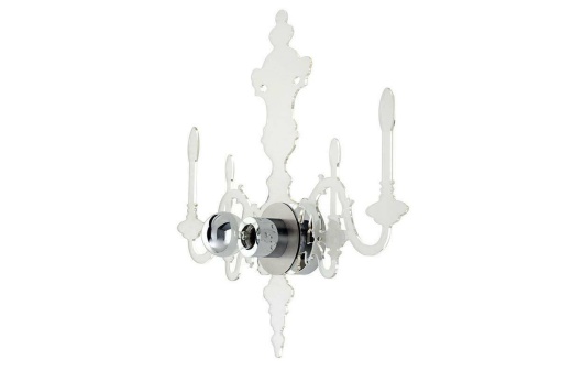 APLICA ICE 3D, CROM/TRANSPARENT, DIN METAL SI ACRIL, STIL MODERN