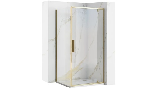 CABINA DE DUS REA RAPID SWING, 90x100CM, AURIU, DIN STICLA, CALITATE SUPERIOARA