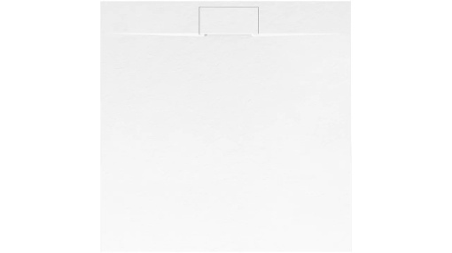 CADITA DE DUS REA BAZALT, 90x90 CM, ALB, DIN COMPOZIT, CALITATE SUPERIOARA
