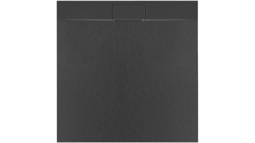 CADITA DE DUS REA BAZALT, 90x90 CM, NEGRU, DIN COMPOZIT, CALITATE SUPERIOARA