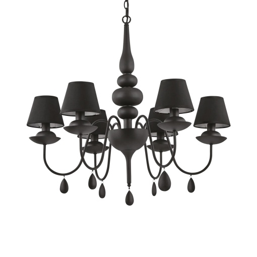CANDELABRU BLANCHE SP6, NEGRU, DIN METAL, STIL CLASIC