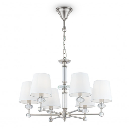 CANDELABRU RIVERSIDE MOD018PL-06CH, DIN METAL SI TEXTIL, STIL MODERN, MAYTONI