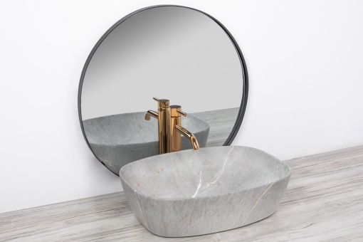 LAVOAR REA FREJA, EFECT DE PIATRA GRI, 50 CM, DIN CERAMICA, CALITATE SUPERIOARA