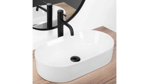 LAVOAR REA LAYLA, ALB, 53 CM, DIN CERAMICA, CALITATE SUPERIOARA