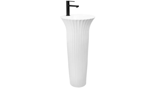 LAVOAR REA STATIV HOPE, 84 CM, ALB, DIN CERAMICA, CALITATE SUPERIOARA