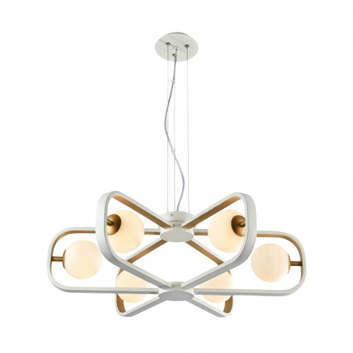 LUSTRA AVOLA MOD431-PL-06-WG , DIN METAL SI STICLA, STIL MODERN, MAYTONI