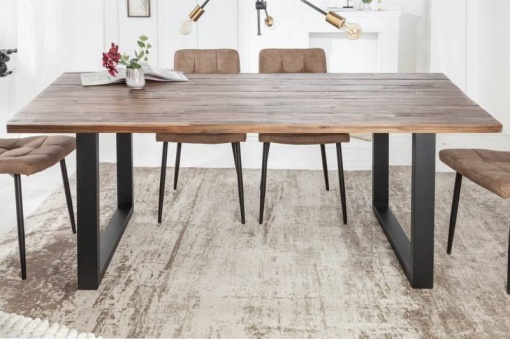 MASA DINING, WOTAN II 180CM, COD 40334, DIN LEMN MASIV, DESIGN INDUSTRIAL