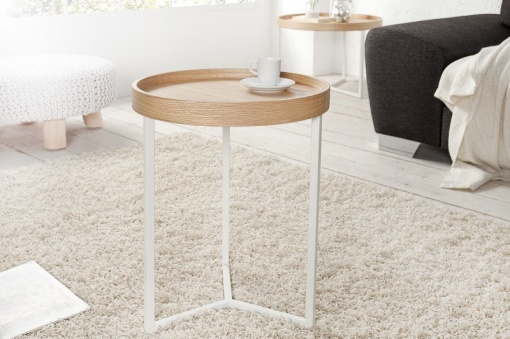 MASUTA DE CAFEA, MODUL, COD 36717, ALB/STEJAR, DESIGN MODERN