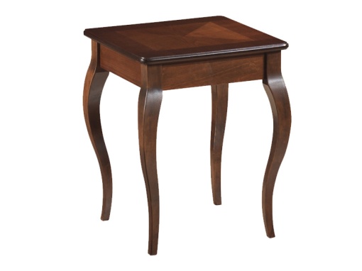 MASUTA DE CAFEA PADOVA C, 45 CM, NUC INCHIS, BLAT DIN MDF SI CADRU DIN LEMN, STIL CLASIC