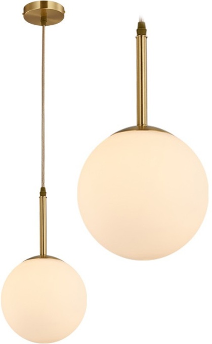 PENDUL GLASS WHITE APP431-1CP, 20x36 cm, AURIU, DIN METAL SI STICLA, STIL MODERN, TU