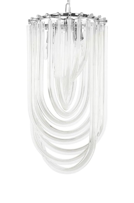 PENDUL MURANO S, CROM, DIN METAL SI STICLA, STIL MODERN