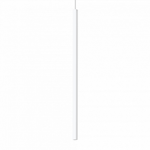 PENDUL ULTRATHIN D100 SQUARE, ALB, DIN METAL, STIL MODERN