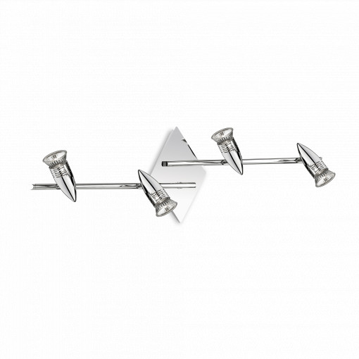 PLAFONIERA ALFA PL4 CROM STIL VINTAGE IDEAL LUX