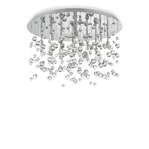 PLAFONIERA NEVE PL8, CROM, DIN METAL, STIL MODERN