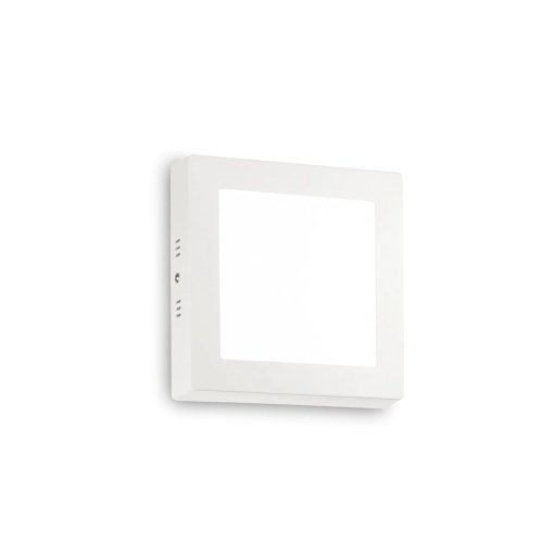 PLAFONIERA UNIVERSAL PL D17 SQUARE, 17 CM, ALB, DIN OTEL, STIL MODERN