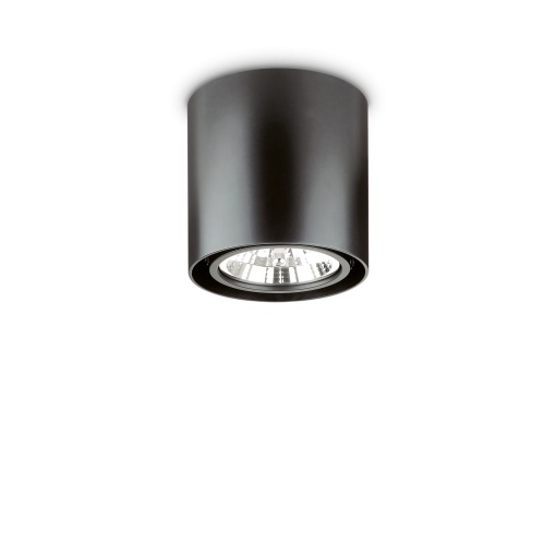 SPOT MOOD PL1 D15 ROUND, NEGRU, DIN METAL, STIL MODERN