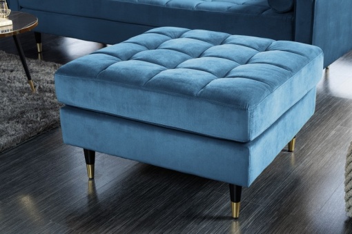 TABURET DEOSEBIT, DIN CATIFEA, ALBASTRU, DESIGN MODERN, ARTIM GROUP SELECTION
