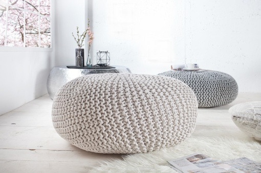 TABURET MULTIFUNCTIONAL ALB LEEDS 36132 - DESIGN MODERN
