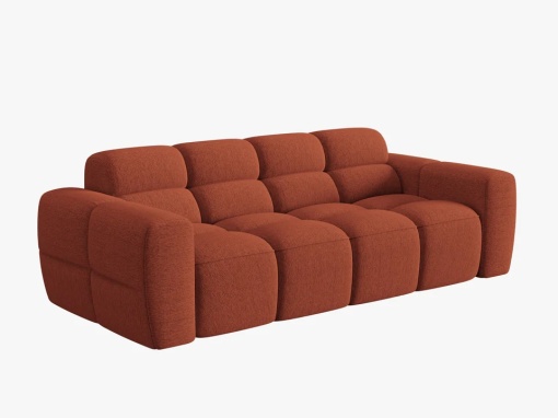 CANAPEA LISA, 3 LOCURI, 216 CM, SCORTISOARA 58, TAPITERIE DIN STOFA, DESIGN DEOSEBIT