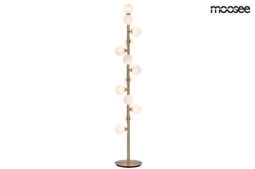 LAMPADAR COSMO, DIN METAL SI STICLA, AURIU/ALB, B2
