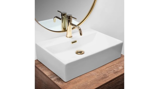 LAVOAR REA BONITA G, 51 CM, ALB, DIN CERAMICA, CALITATE SUPERIOARA