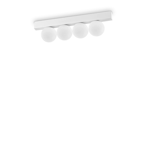 PLAFONIERA PING PONG PL4, ALB, DIN METAL, STIL MODERN