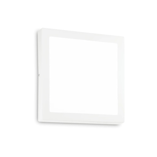 PLAFONIERA UNIVERSAL PL D30 SQUARE, 30 CM, ALB, DIN OTEL, STIL MODERN