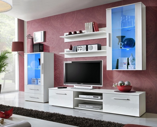 SET LIVING MODULAR CU LED GALINO J 28 WWH GJ STIL MODERN ASM