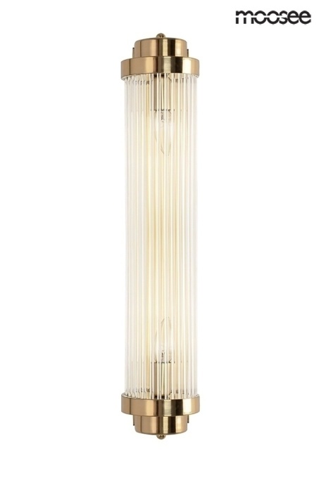 APLICA COLUMN 60 GOLD, CONFECTIONATA DIN OTEL INOXIDABIL SI STICLA, STIL MODERN