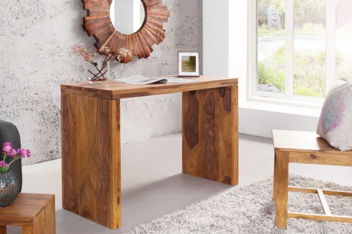 BIROU/CONSOLA DE LEMN, MAKASSAR 100CM, LEMN MASIV SHEESHAM, DESIGN RETRO