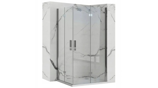 CABINA DE DUS REA MOLIER DOUBLE, 100x100 CM, CROM, DIN STICLA, CALITATE SUPERIOARA
