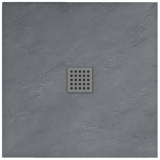 CADITA DE DUS REA ROCK, 90x90 CM, GRI, DIN ACRIL, CALITATE SUPERIOARA