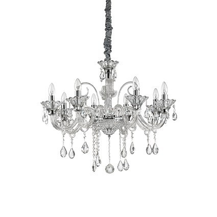 CANDELABRU COLOSSAL SP8, TRASPARENT, DESIGN CLASIC, IDEAL LUX
