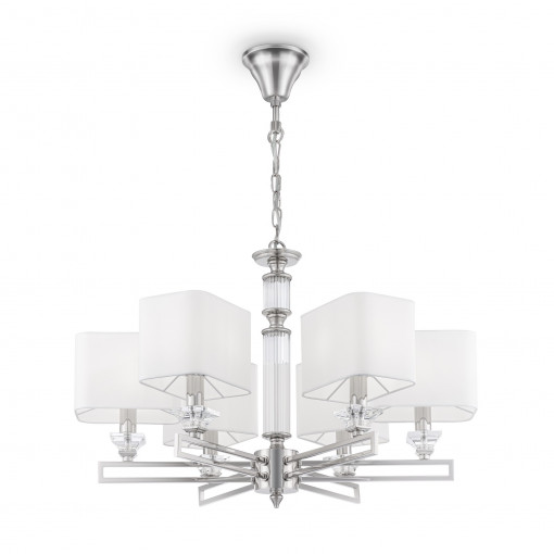 CANDELABRU ONTARIO MOD020PL-06CH , DIN METAL SI TEXTIL, STIL MODERN, MAYTONI